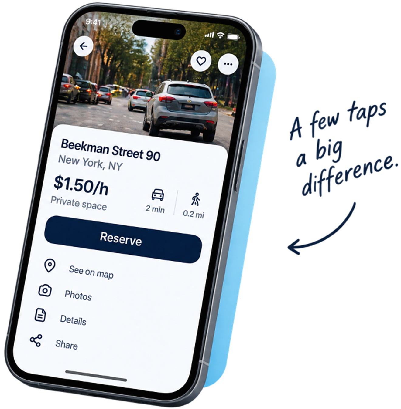 How it works with HubyPark - Find it. Book it. Park.